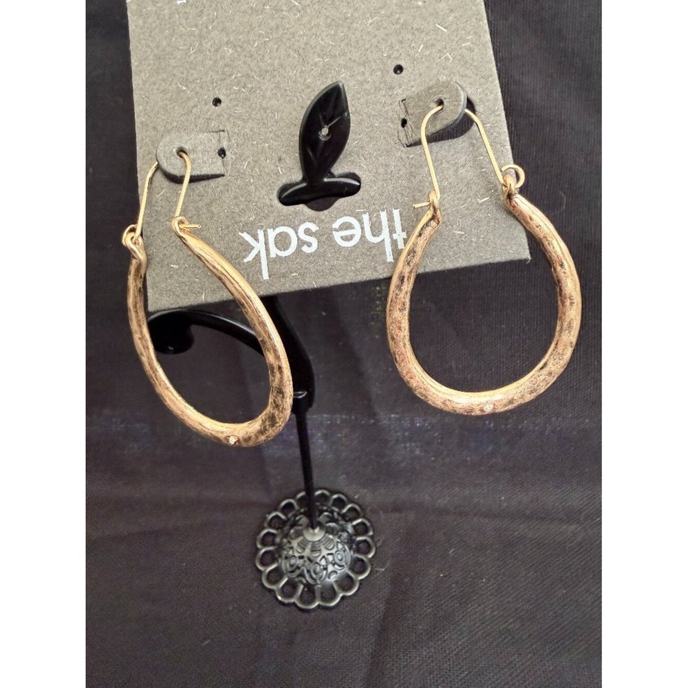 The Sak Gold Tone U-Shape Hoop Earrings MSRP $28
